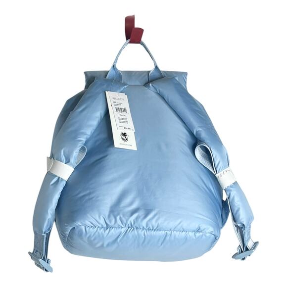 NEW Wildfox Parachute BACKPACK & COIN PURSE Blue Puffy Nylon HANDBAG Lightweight main image 10